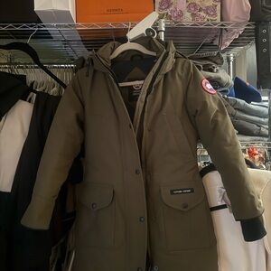 Canada Goose Khaki Hooded Jacket